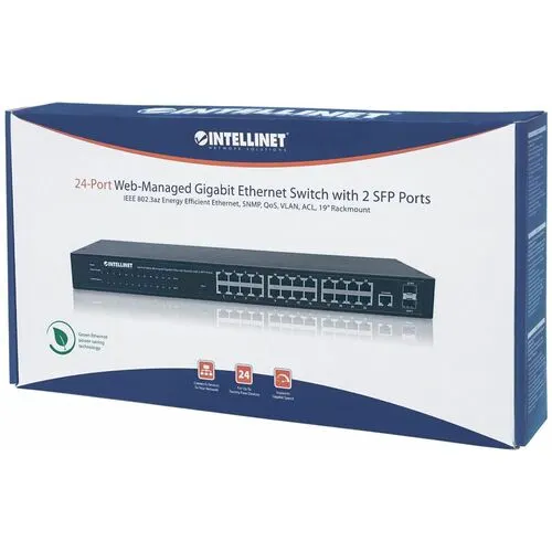 Intellinet Switch Gb 24 Ptos 19" Admin + 2 Sfp - Intellinet Switch Gb 24 Ptos 19" Admin + 2 Sfp - Image 2