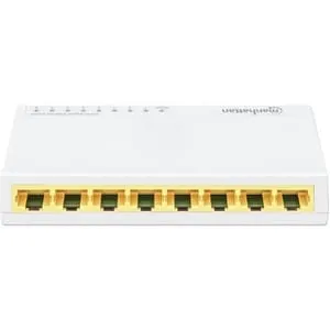 Manhattan Switch Gb 8 Ptos Blanco Mh - 2 Capa Compatible - Par Trenzado - De Escritorio - 3año(s) Garantía Limitada