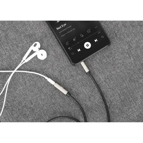 Manhattan 356046 3m Minifono Cable De Audio - Cable For Dispositivo De Audio, Estéreo De Coche, Auricular, Altavoz, Smartphone, Portátil, Tableta, Ipod, Reproductor Mp3, Amplificador, Teléfono, ... - Cable De Extensión - Oro Contacto Chapado - 28 Awg - Negro, Plata