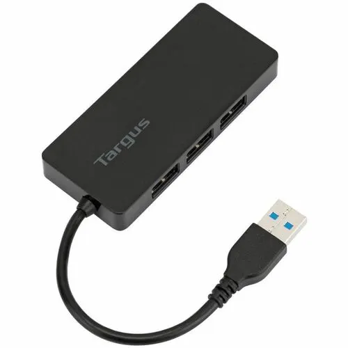 Hub 4 Puertos Usb 3.0 Windows Y Mac Alimentacion Usb Negro