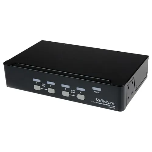 Startech.com Switch Kvm De 4 Puertos Con Usb - 1 Usuario Local - 1u - 4 Computador(es) - 1 Usuarios Locales - 1920 X 1440 - 8 X Usb - 5 X Vga - 1u - Montable En Bastidor, De Escritorio - Image 4