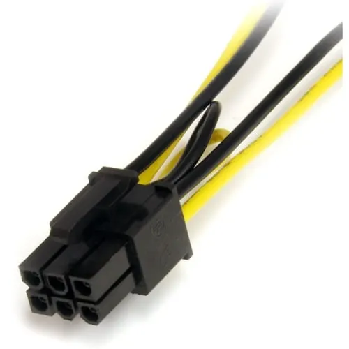 Startech.com Cable Adaptador 15cm Alimentación Sata A Conector 6 Pines De Corriente De Tarjeta De Video Pci Express - Para Tarjeta Pci Express - Sata / Pci-E - 1 Solamente - Image 3