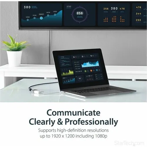 Startech.com Adaptador De Video Usb-C A Vga - Convertidor Usb 3.1 Type-C A Vga - Blanco - Blanco - Image 4