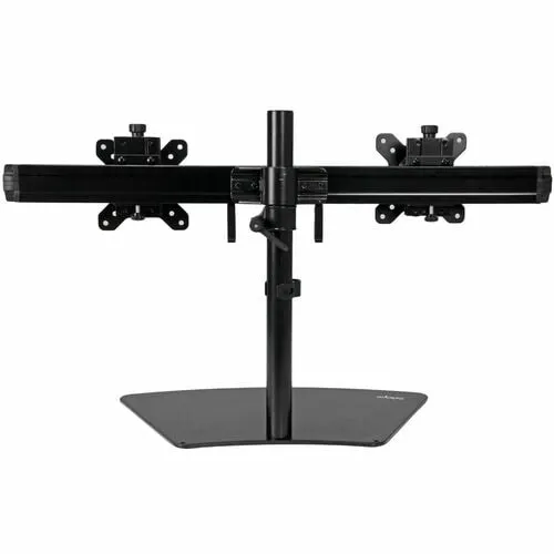 Startech.com Soporte Para Dos Monitores - Hasta 61cm (24") Para Pantalla Plana - 16kg Capacidad De Carga - 40.9cm Altura X 95cm Ancho - Sobremesa, De Escritorio - Aluminio, Acero, Plástico - Negro - Image 2