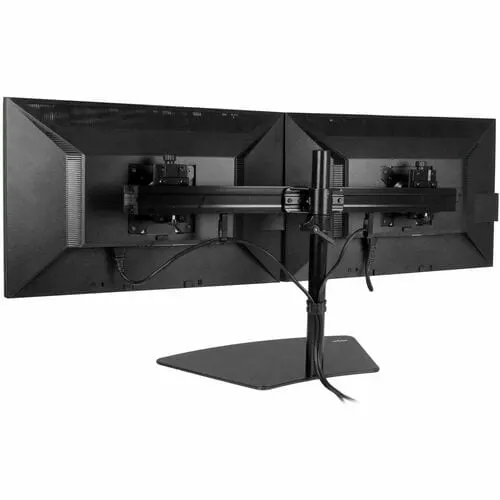 Startech.com Soporte Para Dos Monitores - Hasta 61cm (24") Para Pantalla Plana - 16kg Capacidad De Carga - 40.9cm Altura X 95cm Ancho - Sobremesa, De Escritorio - Aluminio, Acero, Plástico - Negro - Image 7