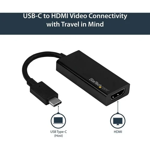Startech.com Adaptador Convertidor Gráfico Usb-C A Hdmi 4k60hz - Dongle Usb Tipo C Inventario Limitado - Vea Dispositivo Similar Cdp2hd4k60w - Negro - Image 5