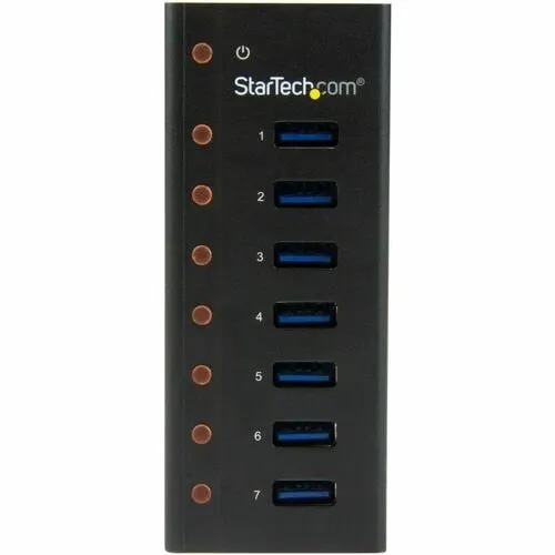 Startech.com Concentrador Usb 3.0 De 7 Puertos Con Gabinete De Metal - 5gbps - Hub De Escritorio O Montaje En Pared - 7 Total Usb Port(s) - 7 Usb 3.0 Port(s) - Image 2