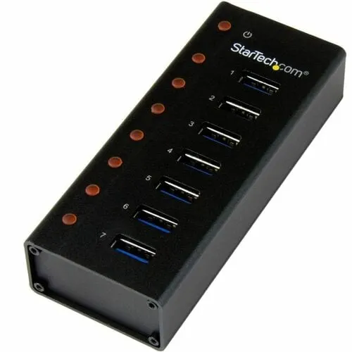 Startech.com Concentrador Usb 3.0 De 7 Puertos Con Gabinete De Metal - 5gbps - Hub De Escritorio O Montaje En Pared - 7 Total Usb Port(s) - 7 Usb 3.0 Port(s) - Image 4