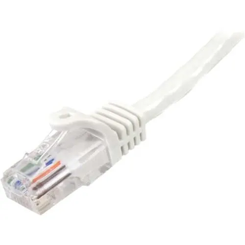 Startech.com Cable De Red De 10m Blanco Cat5e Ethernet Rj45 Sin Enganches - Cable For Dispositivo De Red, Hub, Conmutador, Servidor De Impresión, Panel De Conexión - Cable De Conexión - Oro Conector Chapado - 24 Awg - Blanco - Image 2