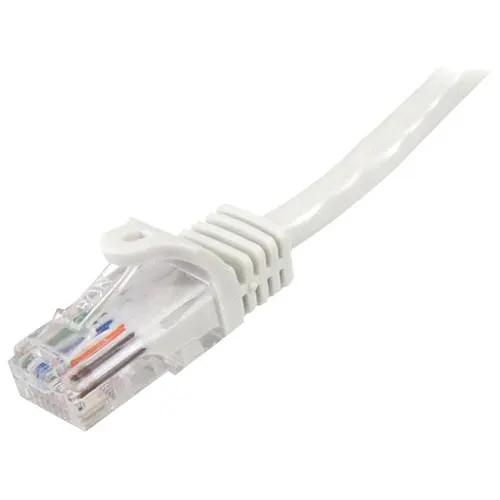 Startech.com Cable De 1m Blanco De Red Fast Ethernet Cat5e Rj45 Sin Enganche - Cable Patch Snagless - Cable For Dispositivo De Red - Cable De Conexión - Oro Conector Chapado - 24 Awg - Blanco - Image 2