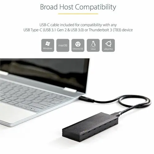 Startech.com Gabinete Externo De Ssd M.2 Nvme Para Ssds Pcie Con Usb 3.1 Gen 2 Usb-C, Compatible Con Thunderbolt 3 Y Cable Usb-C Incluido - 1 X Ssd Admitido - 1 X Bahía Total - Aluminio, Plástico - Image 5