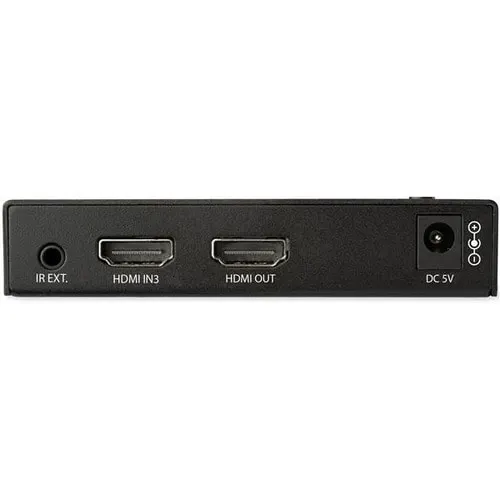 Startech.com Switch Conmutador De Video Hdmi De 4 Puertos - Switcher Automático Con 3x Hdmi Y 1x Displayport - 4k 60hz - 4096 X 2160 - 4k - 4 Dispositivo De Entrada - 1 Pantalla - Pantalla, Reproductor Multimedia, Reproductor De Disco Blu-Ray - 3 X Entrada Hdmi - 1 X Salida Hdmi - 1 X Entrada Displayport - Displayport - De Escritorio