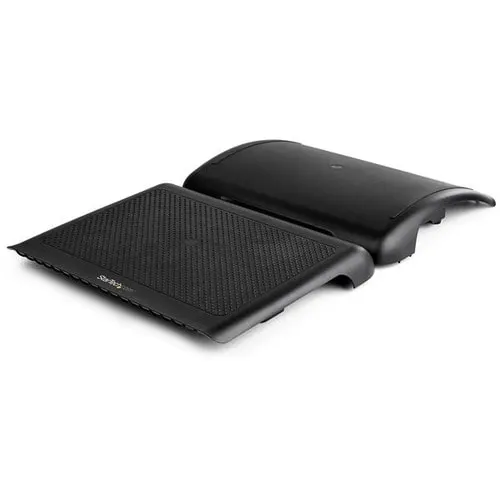 Startech.com Reposapiés Ergonómico Basculante Con Gestor De Cables/Almacenamiento - Soporte Para Debajo Del Escritorio - Antideslizante - 30° Inclinable - Goma - Image 4