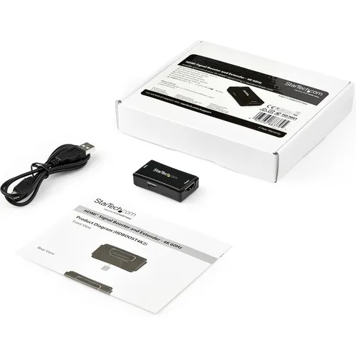 Startech.com Amplificador De Señal Hdmi - 14 M - 4k 60hz - Booster Y Repetidor Alimentado Vía Usb - Compatible Con Audio 7.1 (hdboost4k2) - 30.48m Distancia Máxima De Funcionamiento - 1 X Entrada Hdmi - 1 X Salida Hdmi - Usb - Image 6