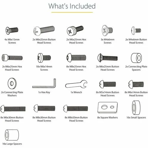 Startech.com Carrito Para Dos Tv De 37 A 60 Pulgadas - Hasta 50kg Cada Uno - Soporte Vesa Móvil Para Dos Tv - Soporte Con Ruedas Para Tv - 2 Estante - 109.77kg Capacidad De Carga - 4 Ruedas - Aluminio, Acero - 711.2mm Longitud X 2225mm Ancho X 2377.4mm Altura - Para 2 Dispositivos - Image 8
