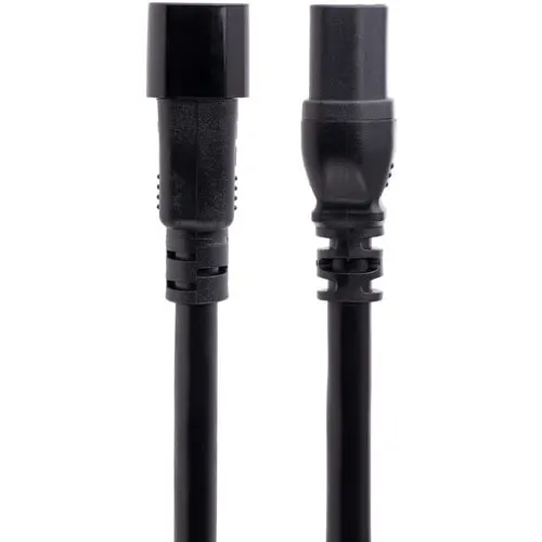 Startech.com Cable De 3m De Extensión De Corriente - Cable C14 A C15 - 15a 125v - 14awg - Cable De Alimentación De Servicio Pesado - Para Servidor, Computadora De Escritorio, Monitor, Impresora, Unidad De Distribución Eléctrica, Workstation, Computador - Iec 60320 C14 / Iec 60320 C15 - 125 V Ac / 15a - Negro - 1 - Image 2