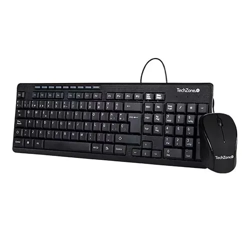 Kit Teclado Y Mouse Alambrico Tz19comb01-La Usb Boton Multimedia - Image 2