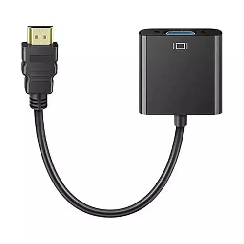 Cable Adaptador - Convertidor Hdmi Macho A Vga Hembra, Hd15 - 1080 Dpis, (1920x1080), Convertidor Hdmi A Vga, Negro - Image 4