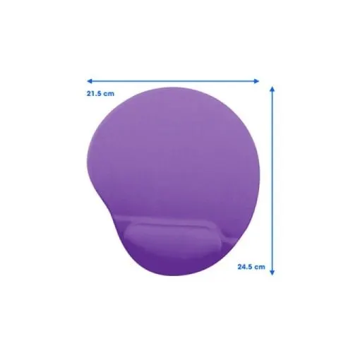 Brobotix Mousepad De Gel Color Morado - Tapete Antiderrapante Mouse Pad Almodadilla Raton Laptop Escritorio Notebook Pc - Ergonomico Acolchado Resistente - Image 4