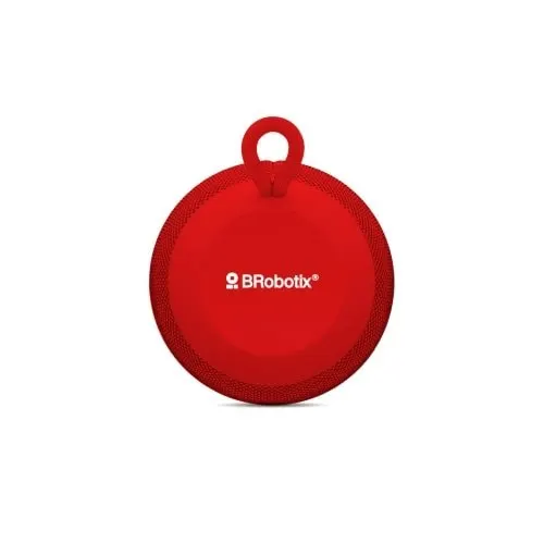 Brobotix Bocina Bluetooth Inalambrica Redonda 360 Grados Con Radio Fm , Puerto Usb Y Micro Sd Color Rojo - Recargable , Altavoces - Image 4