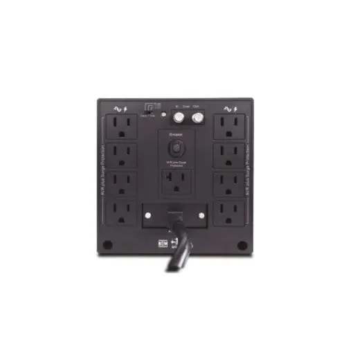 Regulador De Voltaje De 3000va / 1500w. Monofásico, Voltaje Nominal De 120vca, Rango De Frecuencia 50/60hz, 8 Contactos Tipo Nema 5-15r (con Avr Y Supresión De Picos), Protección Contra Picos De Voltaje, Altas Y Bajas Tensiones Electrónicas, Protección Contra Ruido Armónico, Interruptor De Encendido. Breaker. Corriente Máxima 20 Amp.