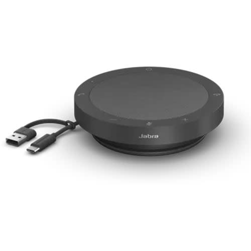 Jabra Jabra Speak2 40uc. Altavoz De Audio Profesional Duplex Avanzado , De Tecnología Plug And Play, Posee 4 Micrófonos Con Tecnología De Informacion Haces . Certificado Para Las Principales Plataformas Uc . Conector Usb-A Y Usb-C Incluidos . Alcance De Hasta 2.3 M