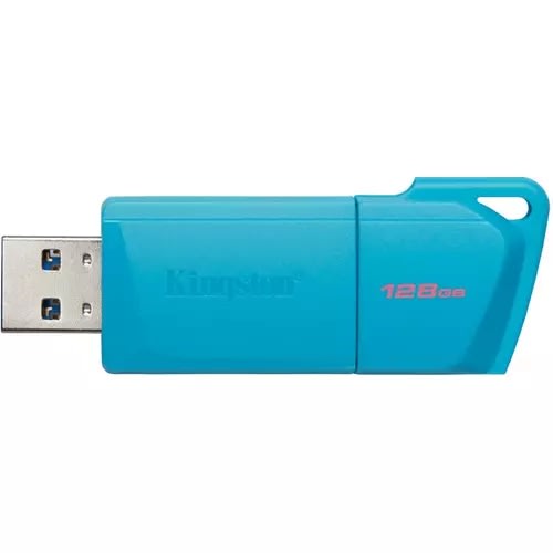 KINGSTON PP FLASH Kingston Usb Datatraveler Exodia M, Capacidad: 128gb, Usb-A 3.2 Gen 1, Color: Azul Neon, Sku: Kc-U2l128-7lb