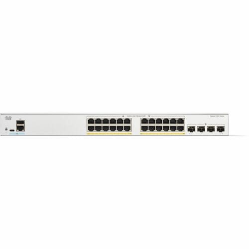CISCO Cisco Switch Catalyst 1200, 24 Puertos Gigabit Ethernet, Poe+ Con 195w Totales, 4 Puertos Sfp+ (4x 1g/10g), Incluye Cable Cab-16awg-Ac, El Smartnet Se Adquieren Por Separado.