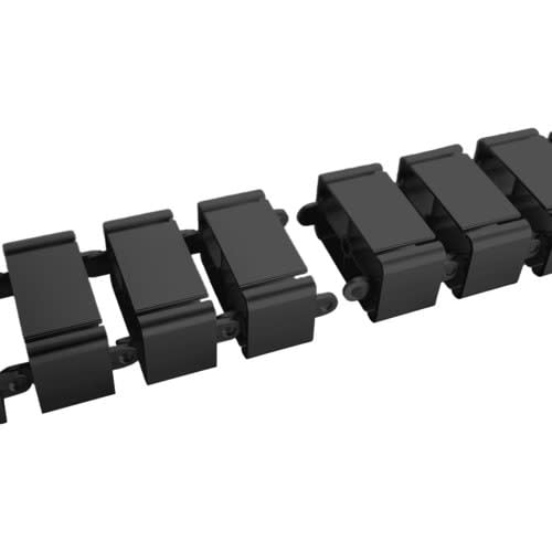 BRobotix Organizador De Cables En Vertical Articulado Negro