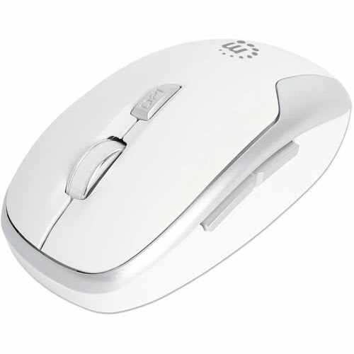 Manhattan Mouse Manhattan Mw6185 Tama?o Completo - Radiofrecuencia - Usb Tipo A - óptico - 6 Botón(es) - Blanco - Inalámbrico - 10m - 2.40ghz - 1600 Dpi - Rueda De Desplazamiento - Diestro - 1 X Aa Battery Supported