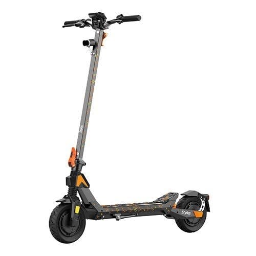Xzeal Gaming Scooter Stylos M3 + Velocidad Máxima Hasta 30km X Hora + 350w Peso Máximo 120kg+autonomía 25km + Luces Led+ Color Naranja Con Negro