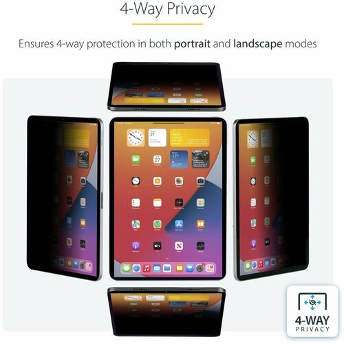 StarTech.com Startech.com Plástico Anti Reflejos Filtro De Privacidad Para Pantalla Para Apple Ipad Pro (3a Generación) - Negro - 1 - Para 32.8cm (12.9") Lcd Ipad Pro (3a Generación) - Reducción E Luz Azul