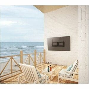 Manhattan Soporte De Pared Para Tv Antirrobo Exterior, Con Inclinación, Para Pantallas De 37" A 86" , Soporte De Pared Para Tv Antirrobo Exterior Sostiene Un Tv De 37" A 86" De Hasta 80 Kg (176 Lbs.), Con Diseño Resistente A La Intemperie Y Bloqueable, Inclinación De +5° A -10°, Nivelación Posterior De Instalación +/-5 Mm, Color Negro, Diseño Seguro Y Resistente A La Intemperie Para Una Experiencia De Visualización Al Aire Libre Perfecta. - 1 Pantalla(s) Admitidas - 94cm A 218.4cm (86") Para