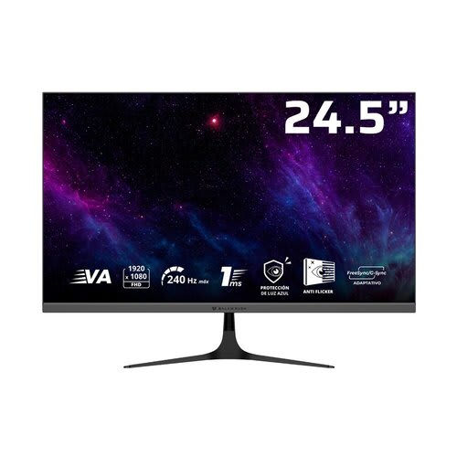 Balam Rush Monitor Gamer 24.5" Va Cosmos Edge Mce245p / Fhd / 240 Hz / 1ms / 2xaltavoces 3w / 1xhdmi 2.1 / 1xdp 1.4 / Negro