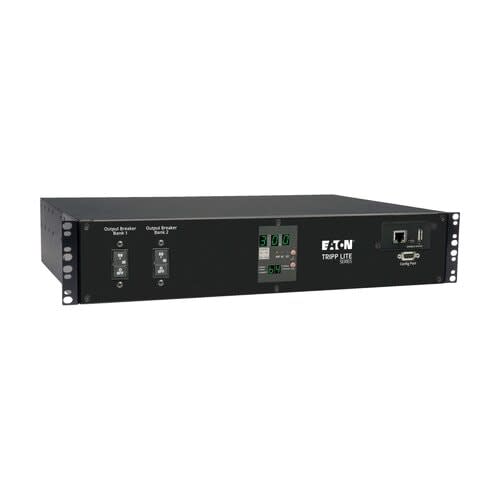 Tripp Lite Tripp Lite Series Pdu Monofásico Controlable Con Switch De Transferencia Automática 5.8kw, 2 Entradas L6-30p De 200v ~ 240v, 16 Tomacorrientes C13 2 C19 Y 1 L6-30r, 2u, Taa