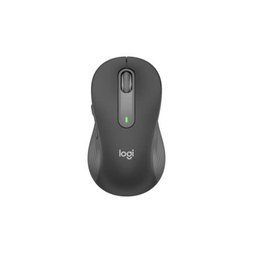 Logitech Mouse Logitech Signature M650 L - Frecuencia Bluetooth/Radio - Usb - óptico - 5 Botón(es) - 5 Botón(es) Programable(s) - Grafito - Inalámbrico - 2000 Dpi - Rueda De Desplazamiento - Grande Tamaño De La Mano/Palma
