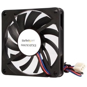 StarTech.com Startech.com Ventilador De Repuesto Para Disipador De Procesador O Caja Chasis Computadora - 70mm - Tx3 - 70mm Maximum Fan Diameter - 1 X Ventilador(es) - 36.24m³/Hora Maximum Airflow - 3500rpm - Cojinete De Bola Dual - Parte Lateral Ubicación Del Ventilador