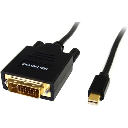StarTech.com Startech.com Cable 1.8m Mini Displayport A Dvi - Adaptador Mini Dp Pasivo A Dvi Video Monoenlace 1080p - Thunderbolt 1/2 Mac/Pc - Cable For Dispositivo De Vídeo, Monitor, Pc, Mac, Imac, Macbook, Hdtv, Macbook Air, Mac Mini - Admite Hasta1920 X 1200 - Negro