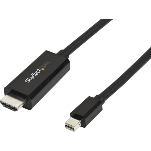 StarTech.com Startech.com Cable Conversor Mini Displayport A Hdmi 3m - Video 4k 30hz - Adaptador Mdp A Hdmi - Thunderbolt - Convertidor Minidp A Hdmi - Cable For Proyector, Ultrabook, Dispositivo De Audio/Vídeo, Workstation, Portátil, Macbook, Macbook Air, Mac Mini, Dock, Portátil - Admite Hasta1920 X 1200 - Negro