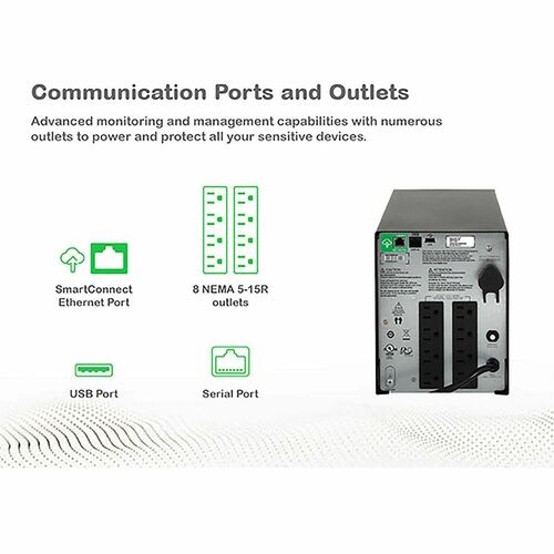 APC Ups De Línea Interactiva Apc Smart-Ups - 1kva/600w - 2u Externo - 3hora(s) Recarga - 9.20minuto(s) Stand-By - 120 V Ac Entrada - 120 V Ac Salida - 8 X Nema 5-15r Receptacle(s)