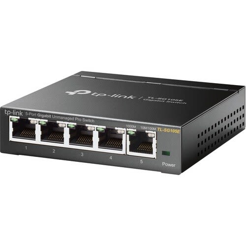Tp-link Tp-Link Easysmart Tl-Sg105e 5 Puertos Conmutador Ethernet - 10/100/1000base-T - 2 Capa Compatible - Par Trenzado - De Escritorio - 3año(s) Garantía Limitada