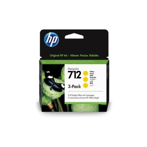 HP Impresion Hp Inc Cartucho De Tinta Hp 712 Inyección De Tinta - Amarillo - Original - 3 / Paquete - Inyección De Tinta - 3 / Paquete