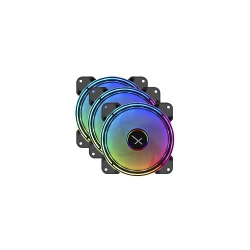 Xzeal Gaming Xzeal Xz1100 3 Ventilador - 3 X Fan(s) - 56.07m³/Hora Maximum Airflow - 1200rpm - 26db Ruido - 3 Pines - Rgb Led - Negro