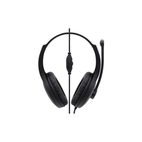 BRobotix Brobotix Diadema Alambrica Tipo Gamer Con Micrófono - Altura De Auriculares Ajustables, Almohadillas Acolchadas, Micrófono Ajustable, 1 Conector 3.5 Mm Para Microfono Y Audio - Control De Volumen - Color Negro