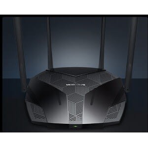 Mercusys Mercusys Mr80x Wi-Fi 6 Ieee 802.11 A/B/G/N/Ac/Ax Ethernet Router Inalámbrico - Banda Dual - 2.40ghz Banda Ism - 5ghz Banda Unii - 4 X Antena(4 X Externo) - 375mb/S Velocidad Inalámbrica - 3 X Puerto De Red - 1 X Broadband Port - Gigabit Ethernet - Compatibilidad Con Vpn - De Escritorio
