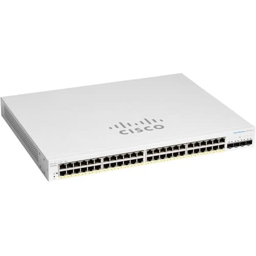 CISCO Cisco Switch Cbs220 Administrable Smart Capa 2, 48 Puertos Gigabit Ethernet, No Poe, 4 Puertos Sfp (4x1g), El Smartnet Se Adquiere Por Separado