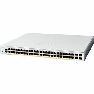 CISCO Cisco Switch Catalyst 1200, 48 Puertos Gigabit Ethernet, Poe+ Con 375w Totales, 4 Puertos Sfp+ (4x 1g/10g), Incluye Cable Cab-16awg-Ac, El Smartnet Se Adquieren Por Separado.