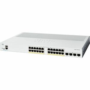 CISCO Cisco Switch Catalyst 1300, 24 Puertos Gigabit Ethernet, Poe+ Con 195w Totales, 4 Puertos Sfp+ (4x 1g/10g), Incluye Cable Cab-16awg-Ac, El Smartnet Se Adquieren Por Separado.