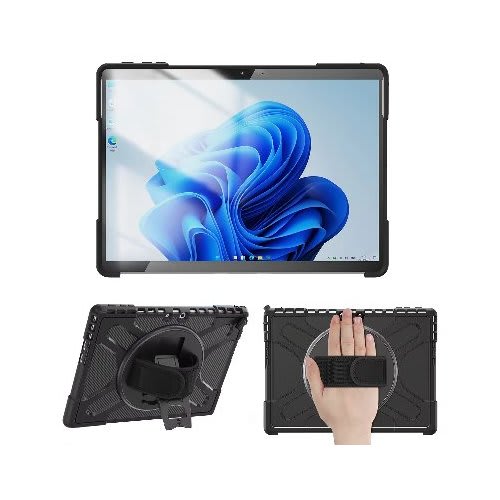 BRobotix Brobotix Funda De Uso Rudo Para Tableta Microsoft® Surface® Pro 10, Surface Pro 11. Incluye: Correa De Mano Ajustable Y Giratoria, Soporte Para Escritorio, Soporte Para Lápiz óptico. Cuenta Con Abertura Para Colocar El Teclado. Material: Policarbonato Y Silicón, Protector Para Tableta, Rugged Case With Hand Strap 360°, Color Negro,tableta Microsoft Surface Pro 10, Pro 11, Tableta Surface Pro 10, Pro 11, Funda Para Surface Pro, Carcasa Para Surface Pro 10, Protector Para Tableta Surface Pro 10, Surface Pro 11, Funda Para Surface Pro, Carcasa Para Surface Pro 10, Microsoft Surface Pro