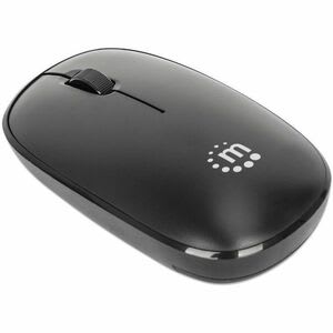 Manhattan Mouse Manhattan Mw3050 Tama?o Completo - Radiofrecuencia - Usb Tipo A - óptico - 3 Botón(es) - Negro - Inalámbrico - 10m - 2.40ghz - 1200 Dpi - Rueda De Desplazamiento - Simétrico - 1 X Aa Battery Supported